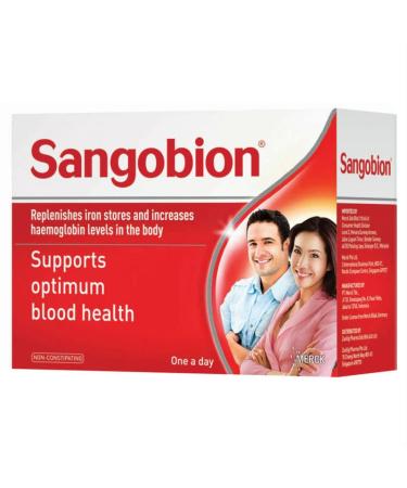 Sangobion Iron Supplement 28 Capsules Vitamin C Improves Iron Absorption Folic Acid & Vitamin B12 For Production Of Red Blood Cell & Energy Support Heart Brain Muscle & Immunity Health