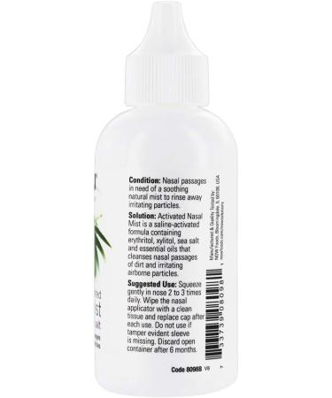 NOW Foods Activated Nasal Mist with Xylitol - 2 oz | Soothing Nasal Spray for Allergy Relief | Fast International Shipping - Buy Online on GoSupps.com