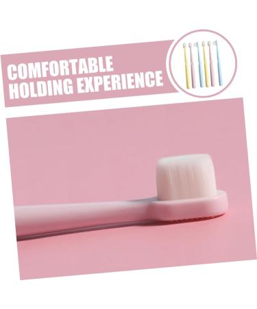 Buy Minkissy Children's Ergonomic Toothbrush - Soft Bristles Portable Travel Toothbrush for Toddlers & Adults - 1 Pack 2 Colors - Buy Online on GoSupps.com