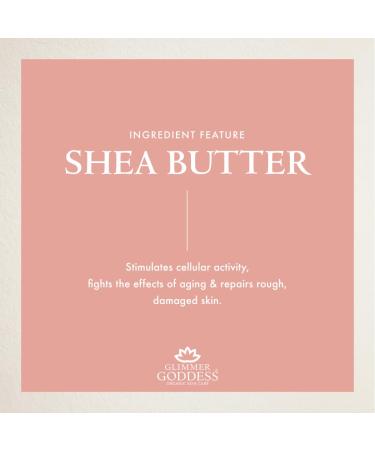 GLIMMER GODDESS Organic After Sun Shimmer Lotion | Aloe Vera Pineapple Shea Butter Papaya - Soothing & Hydrating | International Shipping - Buy Online on GoSupps.com