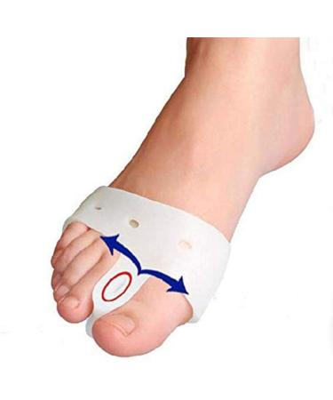 Pedimend Hallux Valgu silicone rails 1 pair-2 pieces half toe sleeves forefoot pads toe spreaders pain relief unisex foot care