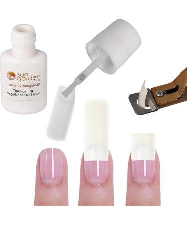  sun garden nails Sun Garden Nails Monophase Clear Gel 30 ml + Box of 100 False Nails + Nail Glue 5 ml - Buy Online on GoSupps.com