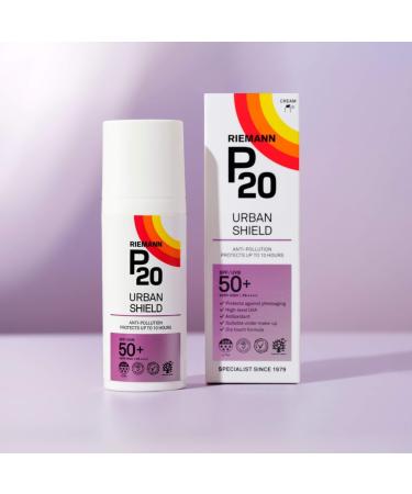 RIEMANN P20 Urban Shield SPF50+ FACE 50g UV Protection Cream Anti-Pollution Up To 10 Hours Protection High Performance UVA-PF Protection Securing Skin Against Future Damage - Buy Online on GoSupps.com