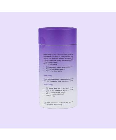 Remedy to Feel Better - Premium Sleep Tea - Quality Sleep Deep Relaxation - Reduces Stress Anxiety & Insomnia - 100% Natural Herbal Blend - Dream Peacefully Until Morning - Restful Night Solution - Buy Online on GoSupps.com