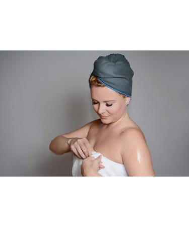 Fit Flip Hair Turban Microfiber - Quick-Drying & Absorbent Hair Towel (Black) - 1 Piece - Buy Online on GoSupps.com