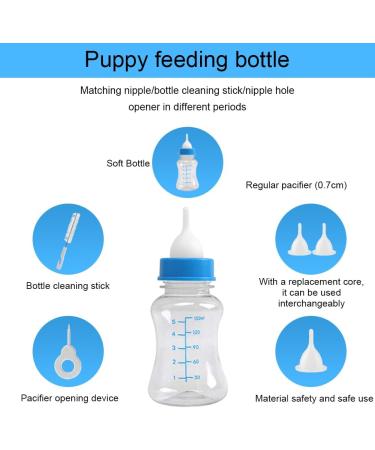Maval Bottle Pet - 150ml Durable Silicone Baby & Pet Feeding Bottle with Nipple & Brush Set | Ideal for Newborn Puppies & Kittens - Buy Online on GoSupps.com
