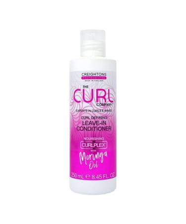 The curl company Intenely Moisturize Thirsty Perfect Defing Curls & Coils Leave-in Conditioner professionally formulated with curlex & nourishing Moringa oil clear white 250 ml