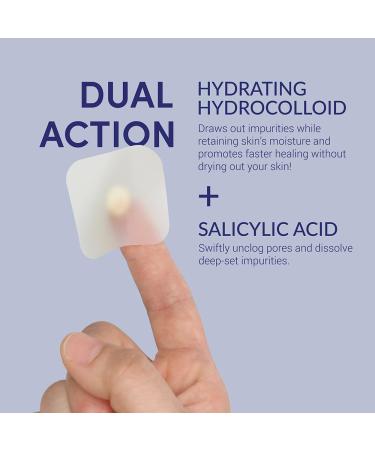 SKIN Large Square Acne Pimple Patch Value Pack - Hydrocolloid & Salicylic Acid for Clear Skin (20 Patches 30 Days Supply) - Fast International Shipping - Buy Online on GoSupps.com