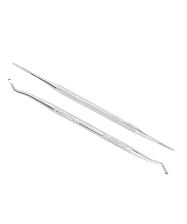 Ingrown Toenail File Lifter Stainless Steel Double Sided Cleaner Tool for Pedicure Treatment