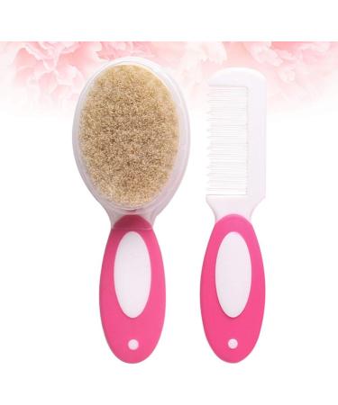COHEALI Baby Hair Brush Set | Wooden Newborn Care Hairbrush & Comb | Soft Bristle Toddler Head Massager - Buy Online on GoSupps.com