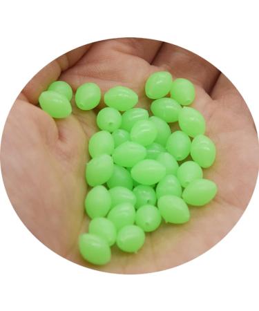 1000pcs Green Glow Fishing Beads Oval Egg Beads Tool Jigs Rigging Soft/Hard Fishing Tackle - Buy Online on GoSupps.com
