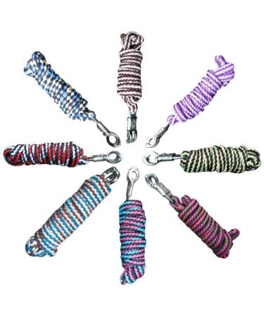 Brama -West Surprise Box Guide 10 pieces - for horses ponies Shetty - Connection trick with panic hooks - Length 2m - Colorful color mixture