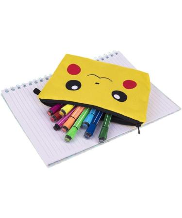 PREMYO Yellow Cosmetic Bag - Small Makeup Bag for Women & Pencil Case | Stylish Handbag Essential - Buy Online on GoSupps.com