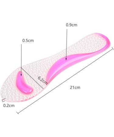 Artibetter Gel Arch Support Insoles - Non-Slip 3/4 Length Metatarsal Cushion for High Heels - Orthopedic Transparent Insoles - Buy Online on GoSupps.com
