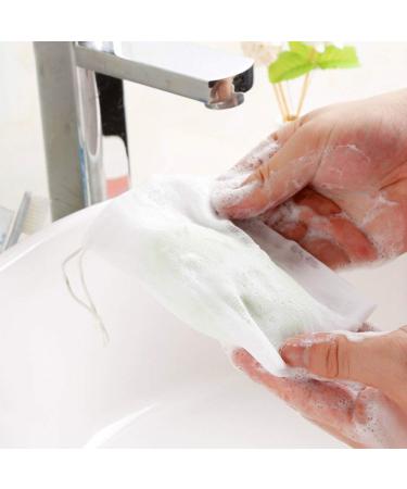 ELANE Handmade Soap Bubble Mesh Bags - 10 Pcs Exfoliating & Foaming Net Bags - Buy Online on GoSupps.com