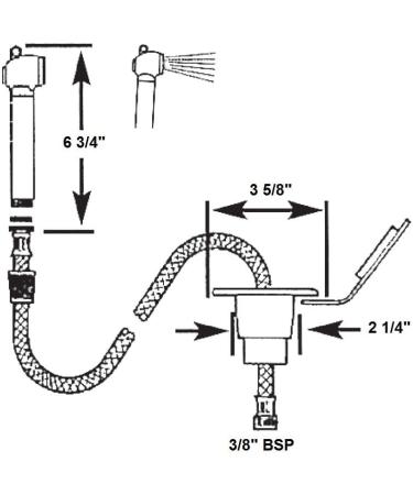 Scandvik 10055P Recessed Transom Shower - High-Quality Solution for Convenient Onboard Showering - Buy Online on GoSupps.com
