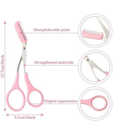 Professional Eyebrow Trimmer & Scissors for Women | Eyebrow Face Razor with Comb & Accessories - K0F1 - Buy Online on GoSupps.com