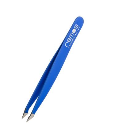 REMOS Combination Tweezers Stainless Steel 9.5cm for splinters & Hair- Dark Blue Darkblue