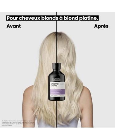 L'Or al Professionnel | Neutralizing Shampoo for Blonde to Platinum Blonde Hair Anti-Yellow Tones Care Formula Chroma Cr me Violet Serie Expert - Buy Online on GoSupps.com
