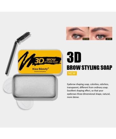 Soap Brows - Wild Eyebrow Styling Soap with Eyebrow Brush | Long Lasting Waterproof Smudge Proof Eyebrow Styling Pomade for Natural Brows Pochy - Buy Online on GoSupps.com