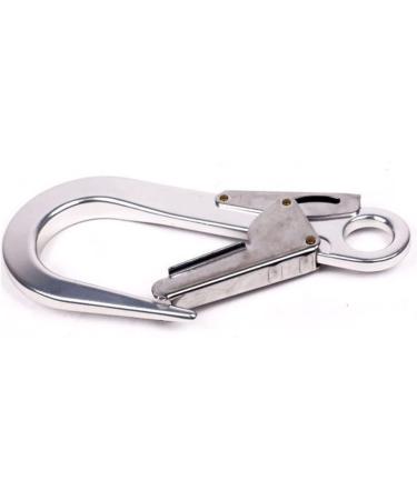 Flowersea998 Fall Protection Safety Clips Large 25KN Aluminum Alloy Snap  Lock Hook Clip for Rock Climbing Rappelling Rescue Lanyard Harness Gear  Equipment Tools