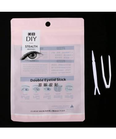 Folmywy Invisible Lace Double Eyelid Sticker Fiber Eyelid Lift Strips Breathable Waterproof Instant Eye Lift Makeup Party(Mix 90 pairs) - Buy Online on GoSupps.com
