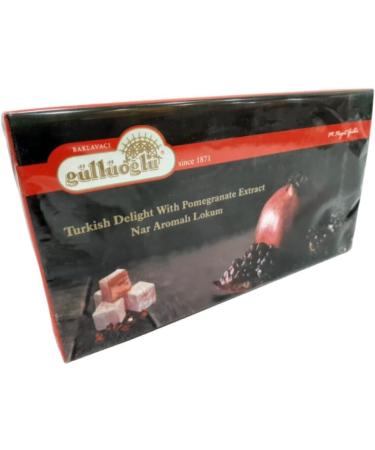 Gulluoglu (Pomegranate) Turkish Delight 500 gr (Pack of 1) daily fresh shipment from Istanbul/Turkey - Buy Online on GoSupps.com