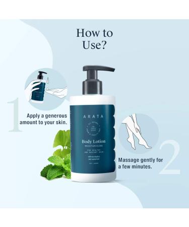 Arata Moisturizing Body Lotion for Dry Skin | Ayurvedic Cocoa Butter Coconut Oil & Shea Butter | Natural Vegan & Cruelty Free | 10 Fl Oz | International Shipping - Buy Online on GoSupps.com