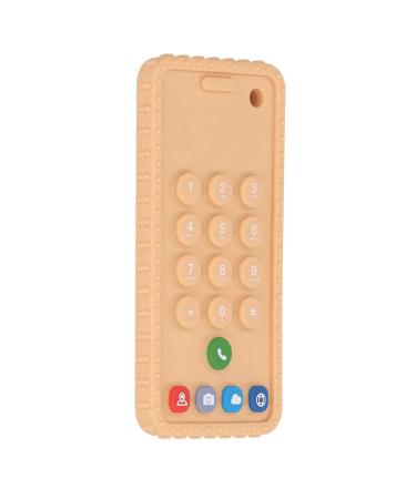 Funny Phone Bite Ring Cubes - Soft Silicone Sensory Toy for Baby Motor Skills & Color Detection - Bright Yellow - Buy Online on GoSupps.com