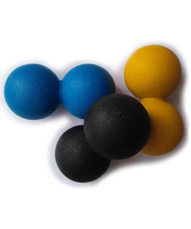 Amosfun Double Lacrosse Peanut Ball - Acupressure Trigger Point Massage Ball for Yoga & Muscle Relief - Ideal for Ice Hockey & Recovery - Buy Online on GoSupps.com