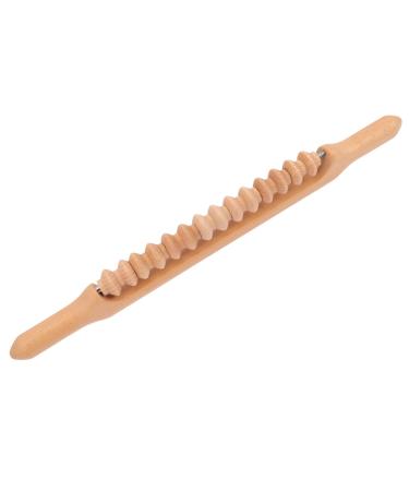 Healeved rolling stock acupressure roller made of wood trigger-point leg massage device Handy muscle roller made of wood body roller made of wood massage roller made of wood body shape meridian stick beech
