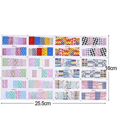 12Pcs/Set Beauty Sweater Cloth Pattern Sticker Water Transfer Nail Art Stickers Nails Decals Colorful Labels - Buy Online on GoSupps.com