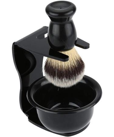 Penggenga 3 in 1 Shaving Set for Men - Black Gift Set with Shaving Brushes Soap Bowl & Stand - Perfect Manual Shave Accessory - Buy Online on GoSupps.com