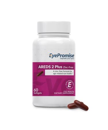 EyePromise Areds 2 Plus Eye Vitamin - Softgel Capsules with No Zinc, Containing Lutein, Vitamin C, D, & E, Omega-3 Fish Oil, and Zeaxanthin - an Areds2 Comprehensive Macular Supplement Formula