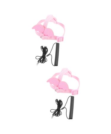 Toddmomy 2 Sets Bird Leash Parrot Bird Harness Bird Harness Leash Bird Training Leash Elastic Cotton Pink 12X6X1.3CMx2pcs Pinkx2pcs