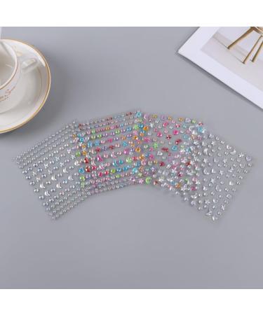 Colorful Gem Stickers - 4 Sheets of Adhesive Rhinestones for Kids DIY Crafts - Crystal Craft Supplies - International Shipping Available - Buy Online on GoSupps.com