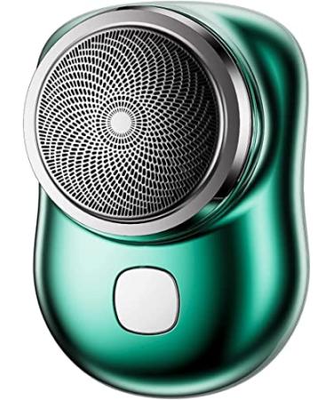 2023 New Mini Shaver Portable Electric Shaver, Pocket Size Portable Shaver Wet and Dry Mens Razor, Magic USB Mini Shaver Electric Razor for Men, Rechargeable Travel Razors for Men (Green)