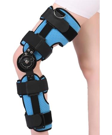 Hinged Knee Brace Orthopedic Knee Hinged Support Orthotics 0 -120 Wide Range Of Fixation and Adjustment for Hyperextension and Locking Treatment Osteoarthritis Ligament Tears One Size Fits All