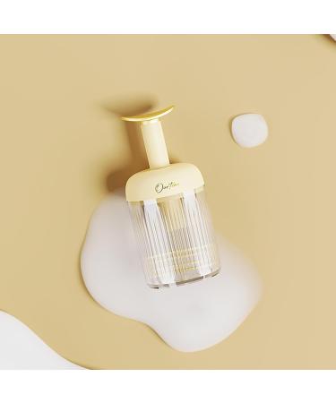 Cleanser Foamer Transparent Manual Facial Cleanser Foamer Type Rotating Foam Maker - Detachable Facial Cleansing Tools for Travel Household Fine Foam Deep Cleansing Light Yellow - Buy Online on GoSupps.com