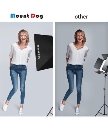Mountdog Softbox Lighting Kit 20x28 - Photography Continuous Lighting System with 95W Bulb for Studio, Portrait, and Product Shooting - Buy Online on GoSupps.com