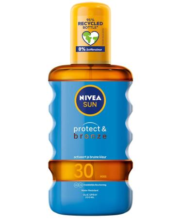 Nivea Protect & Bronze Oil Spray SPF 30 200 ml - Buy Online on GoSupps.com