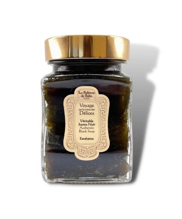 La Sultane de Saba - Black soap with eucalyptus  300g(10.6Oz)