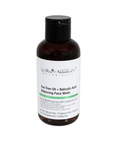 Skin Nutrition Botanicals Tea Tree Oil & Salicylic Acid Balancing Face Wash  1 oz. - Buy Online on GoSupps.com
