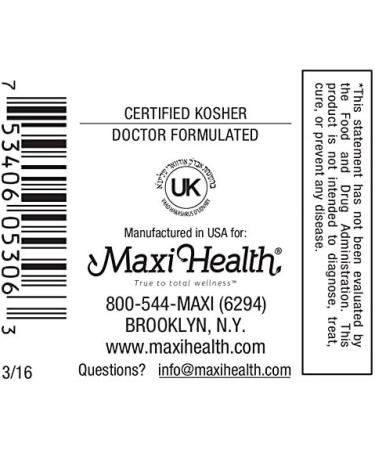 Maxi Health Multivitamin for Women & Men Vitamin and Mineral Supplements for Energy and Wellness Support Kosher Vitamins and Minerals Supplement 60 Multivitamin Capsules Unflavored 60 Count (Pack of 1) - Buy Online on GoSupps.com