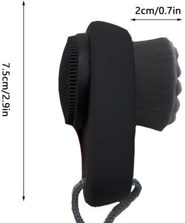 Face Scrubber - Comfortable Face Wash Brush - 2 in 1 Facial Tool Soft Bamboo Charcoal Bristles with Lid for Cleaning Deep Pore Coatuiyo - Buy Online on GoSupps.com