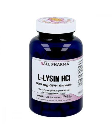 L-lysine 500 mg capsules 100 st