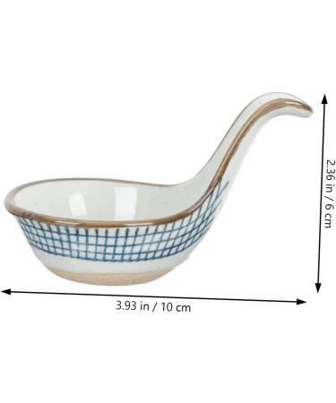 2pcs Caviar Spoon Ceramics Dessert Food 10x6cm Assorted Color - Buy Online on GoSupps.com