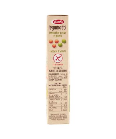 Buy 6x Barilla Legumotti Red Lentils & Peas | Gluten-Free High Protein & Fiber - 300g - Buy Online on GoSupps.com