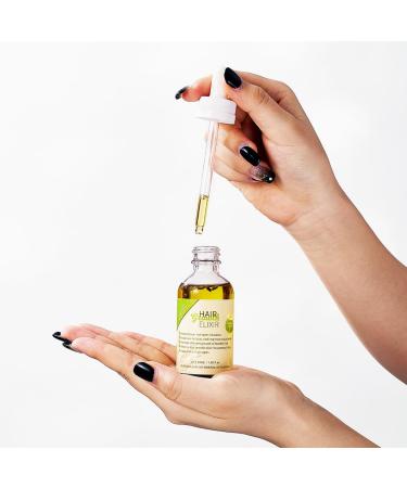 Hair Growth Elixir Oil - 100% Pure Organic Rosemary Castor Almond Oil Serum for Men & Women - Effective Hair Loss Treatment - 1.69 Fl Oz - Buy Online on GoSupps.com