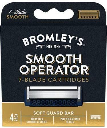 Bromley's Smooth Operator 7-Blade Razor Cartridges - 4 Cartridges
